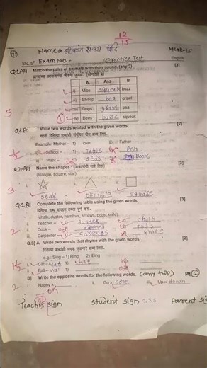rayat shishan santh satara 5th practical test 15 marks