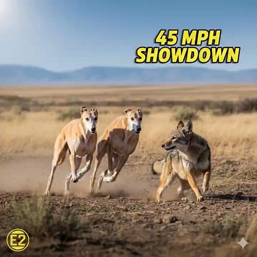 45 MPH Greyhound vs Coyote 🔥 #hunting
