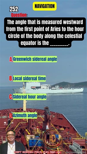 252 Sidereal Hour Angle (SHA)-MARINE NAUTICAL REVIEWER