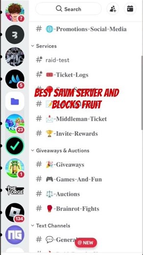 best middleman server And bloxfruit stock server #discord #sab #roblox #middleman #bloxfruits #fruit