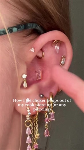 Removing Clicker Hoops from Rook Piercings Made Easy