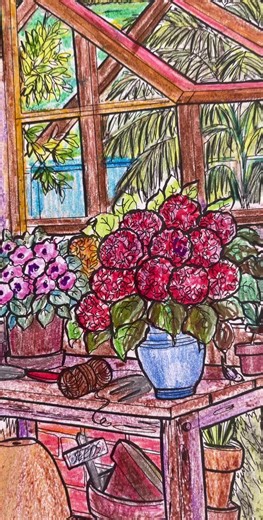 Colorful Flower Art with Crayola Crayons