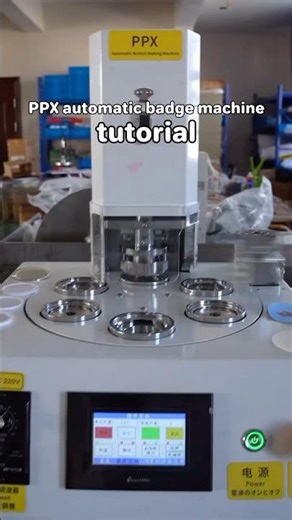 This is an efficient and convenient automatic badge machine.58mm PPX automatic badge machine