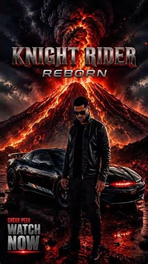 KITT Drives Across a Volcano! 🌋🔥 | Knight Rider Reborn (4K Fan Concept) New movie trailer | short