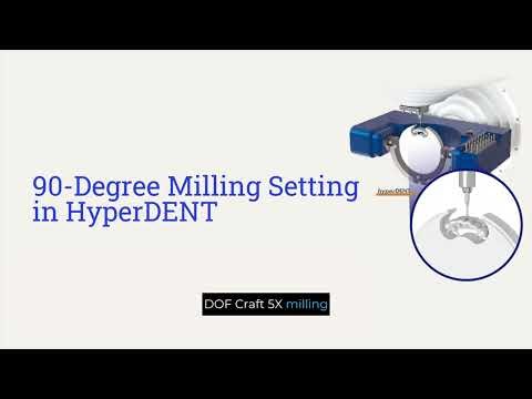 How to Use 90° Milling in hyperDENT with DOF Craft 5X | Improve Anterior Crown Esthetics