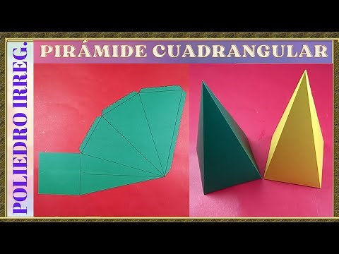 HOW TO MAKE A SQUARE PYRAMID. QUICK AND EASY / QUADRANGULAR PYRAMID