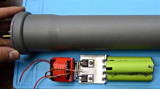 DIY stun gun build using recycled electronic parts