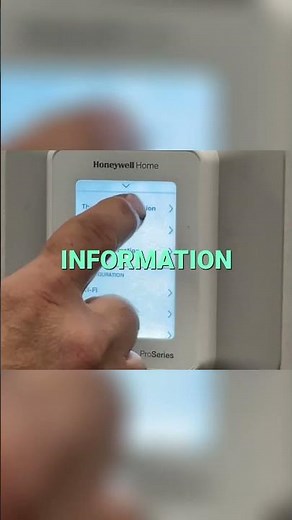 How to Perform a Factory Reset on T10 Honeywell Thermostat #shortsfeed #thermostat #factoryreset