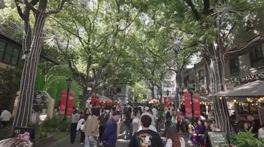 China: Shanghai brings blossoming displays to shopping districts, spurring spending