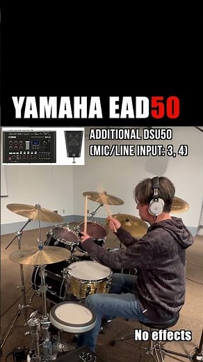 I tried out the Yamaha EAD50 at the preview event. No effects were used.#ead50 #yamahaead50 #drums