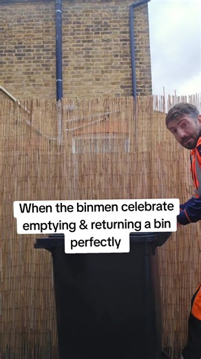 Binmen Celebrate Perfectly Emptied Bins