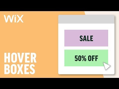 How to Add a Hover Box | Wix Tutorial