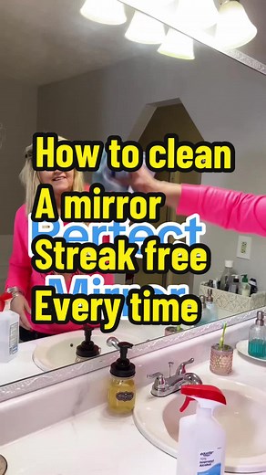 Howto clean a mirror streakfree & perfect every time. Do not clean up & down that just spreads toothpaste up your mirrior. Start at the top and go side to side all the eay down. Enjoy the sparkle. #cleantok#cleanwithme#cleanhome#cleaningtips#cleansnob @CleanSnob Cleaning Specialist @CleanSnob Cleaning Specialist @CleanSnob Cleaning Specialist