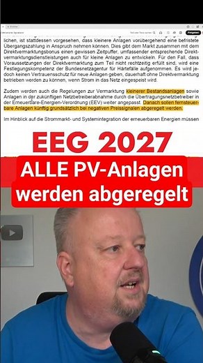 EEG 2027: Will all photovoltaic systems soon be throttled during negative market prices?