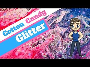 Acrylic Pour Painting With Glitter Tutorial