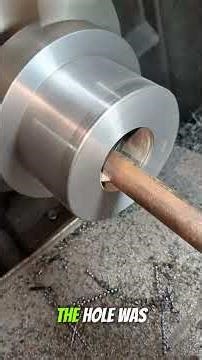 From Half-Done to Fully Finished! Precision Lathe Machining Diameter + Bore + Chamfer" #machinist