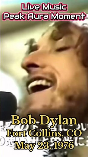 Live Music Peak Aura Moment: Bob Dylan Hard Rain Concert Fort Collins, CO May 23, 1976 #bobdylan