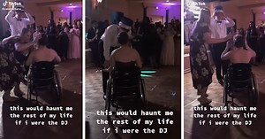 DJ slammed after video shows him playing SUPER AWKWARD song for prom queen in wheelchair