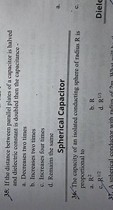 Spherical Capacitor 36. The capacity of an isolated conducting ... | Filo