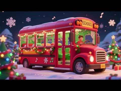 School Bus Doors Christmas Song 🚌🎄 | Nursery Rhymes & Kids Songs