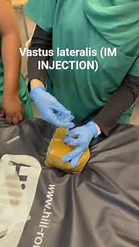 Administering IM injection in vastus lateralis #nursing #vastuslateralis #healthcare #RPNlife