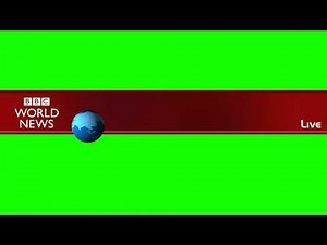 BBC News Banner - Green Screen Animation