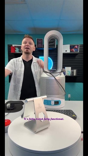 Refurbished Dyson Pure Hot Cool Link HP01 Air Purifier, Heater & Fan White/Silver (Excellent Condition)