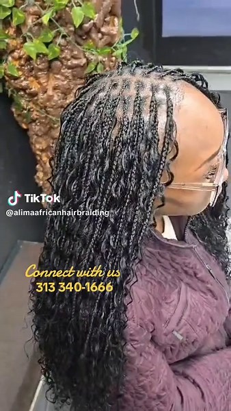 /BOHEMIAN/BOHO KNOTLESS BRAIDS #braidstyle #alimahairbraiding #minitwist