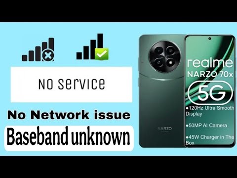 Realme narzo 70x 5g baseband unknown problem fix 🔥