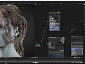 Modify Blender geometry nodes hair groups - #01 Interpolate Hair Group (Update i