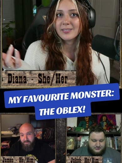 @DianaOfTheRose Tells us about her favourite D&D Monster: The Oblex! Ep.182 of Tavern Talks out now on Twitch! #tabletopgames #dnd #ttrpg #monster #gelatinouscube