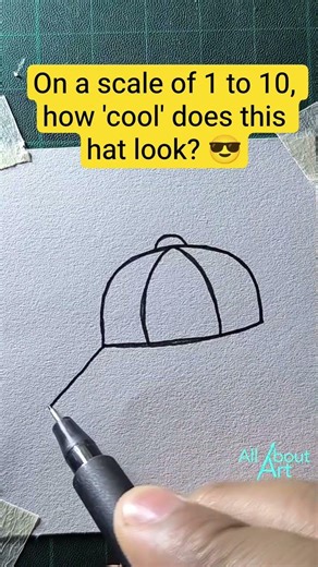 how to draw a hat