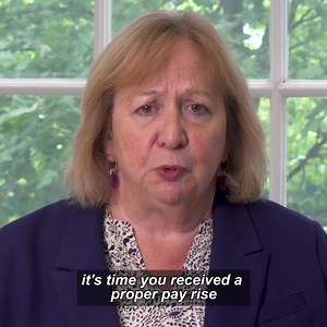 11K views · 99 reactions | “It's time you received a proper pay rise that reflects the work you do.” UNISON general secretary Christina McAnea urges all members working in councils and schools to vote now on pay.  Check your emails and vote ❌ Vote reject ❓Find out more: https://unsn.uk/3Z84mto | UNISON | Facebook