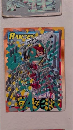 Alien style artwork #fineart #mixedmedia #arts