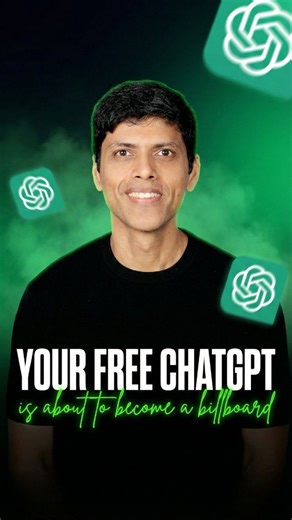 Prodigi Connect | ChatGPT is about to become a billboard. OpenAI is turning ChatGPT into a massive advertising platform. If you are on the free plan, get... | Instagram