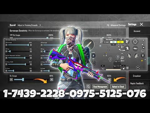 NEW UPDATE 4.2🔥BEST SENSITIVITY CODE + CONTROL SETTINGS BGMI/PUBG MOBILE