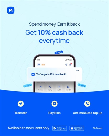 11K views · 242 reactions | If you need one more reason to open a Moniepoint account and start transacting? Here it is: When you spend with your Moniepoint app, you earn money back! Yes — spend and earn. It’s that simple. T&Cs apply. #Moniepoint #Cashback #PoweringDreams | Moniepoint | Facebook