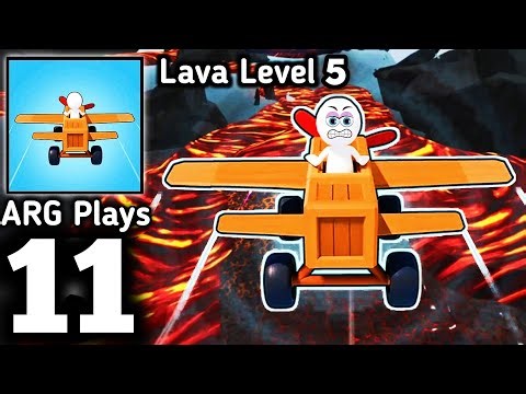 Fly Challenge - Build A Plane Lava Level Gameplay Walkthrough Part 11