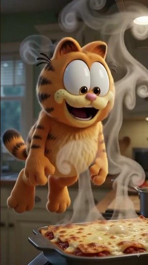 Garfield's Lasagna Logic: Eat. Nap. Repeat. 🍝😼