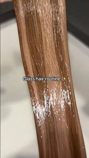 Glass hair routine ✨ Pallure Intense Bond At-home hair gloss treatment