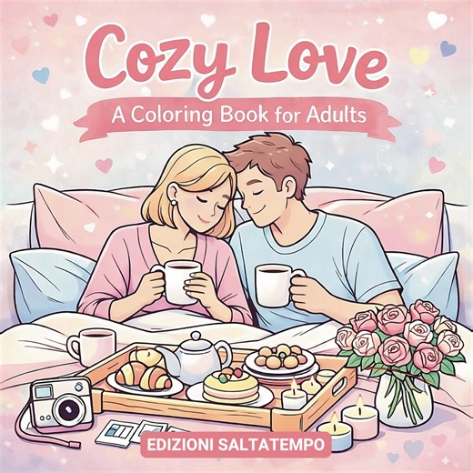 Cozy Love: A Coloring Book for Adults - Valentine's Day Coloring Book Idea - Etsy UK