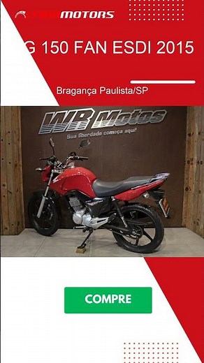 CG 150 FAN ESDI 2015 à venda em Bragança Paulista/SP - findmotors.com.br