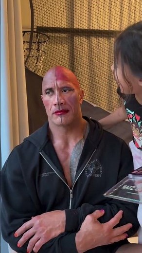 The Rock gets makeover from young daughters