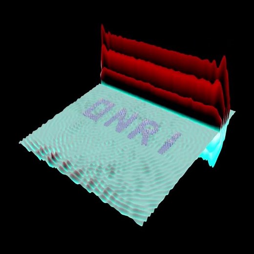 Electromagnetic Wave Visualization Example From Ripple Tank (See Description for Details)