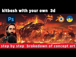 Kitbash with your own 3d - concept art technique