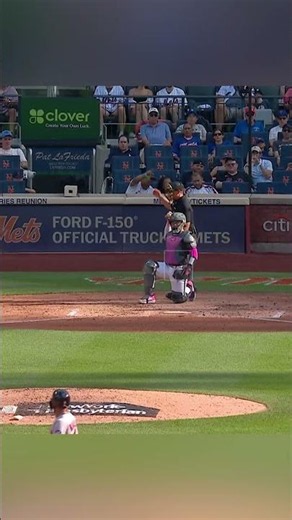 Have you EVER seen an ABS challenge THAT CLOSE?? 😱 #mets #mlb #baseball #sports #highlights #redsox