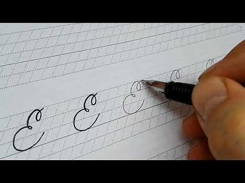 Spencerian script tutorial - Capital E