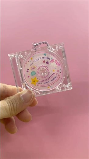 Shrinky Dink Mini CD #minicd #shrinkplastic #workshopbkk #handmade #diy #merrymakersclub