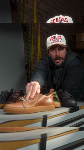 They're here! Rose Anvil x Goral Low Top SMUGS are NOW AVAILABLE in your choice of Blood Core or Horween leather options: Dark Brown, Natural, Black, and Forest Green. Get yours NOW! Link in Bio. {0}