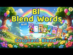 BL Blend Words for Kids | Consonant Blends for Kindergarten